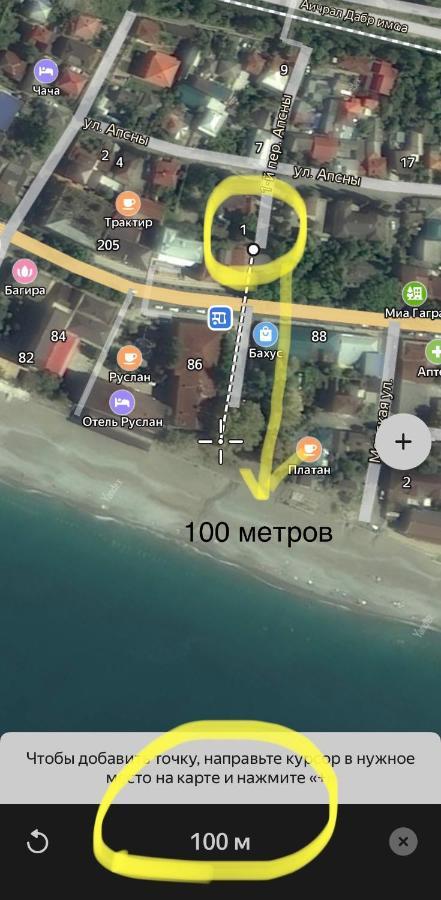 Эко Домики У Моря В Гаграх Gagry Exterior photo